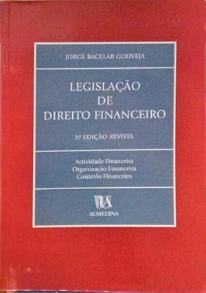 LEGISLAÇÃO DE DIREITO FINANCEIRO.