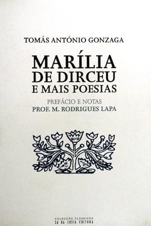 Seller image for MARLIA DE DIRCEU E MAIS POEISAS. [4. EDIO]. for sale by Livraria Castro e Silva