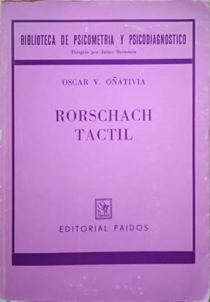 Seller image for RORSCHACH TACTIL. for sale by Livraria Castro e Silva