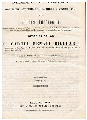 Imagen del vendedor de SUMMA S. THOMAE. Hodiernis Academiarum moribus accommodata sive CURSUS THEOLOGIAE. Opera et Studio. 3 Tomos. a la venta por Librera Torren de Rueda