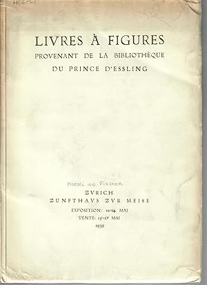 Livres a Figures provenant de la Bibliotheque du Prince d'Essling