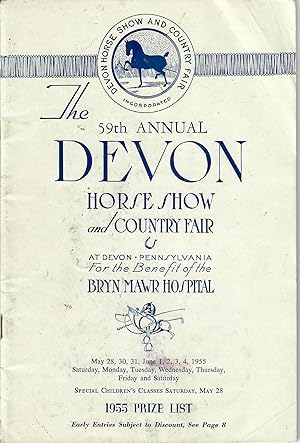 Seller image for Prize List: 1955 Devon Horse Show and Country Fair for sale by Robin Bledsoe, Bookseller (ABAA)