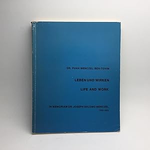 Bild des Verkufers fr LEBEN UND WIRKEN: UNSER ERZIEHERISCHES WERK IN MEMORIAM DR. JOSEF SCHLOMO MENCZEL, 1903-1953; LIFE AND WORK: OUR EDUCATIONAL ENDEAVOUR IN MEMORIAM DR. JOSEPH SHLOMO MENCZEL, 1903-1953. [SIGNED] zum Verkauf von Any Amount of Books