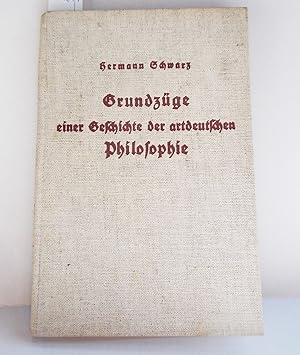 Seller image for Grundzge einer Geschichte der artdeutschen Philosophie for sale by Antiquariat Zinnober