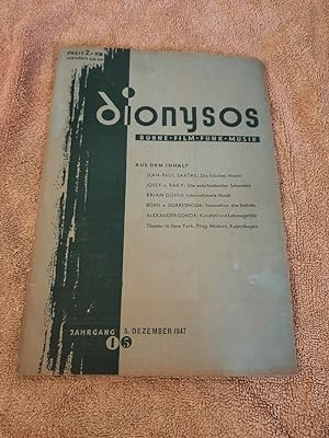 Dionysos - Bühne, Film, Funk, Musik. 5. Dezember 1947 Heft 5.