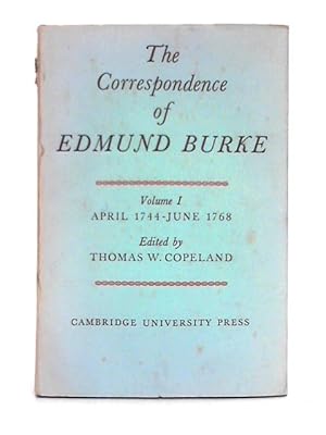 Bild des Verkufers fr The Correspondence of Edmund Burke: Volume I, April 1744-June 1768 zum Verkauf von World of Rare Books