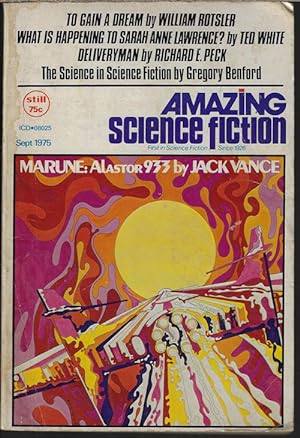 Bild des Verkufers fr AMAZING Science Fiction: September, Sept. 1975 ("Marune: Alastor 933") zum Verkauf von Books from the Crypt