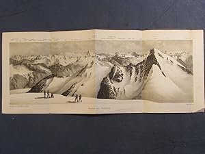 Aussicht vom Studerhorn. Gezeichnet den 5. Aug. 1864 von G. Studer (Regierungsstatthalter) Maßsta...