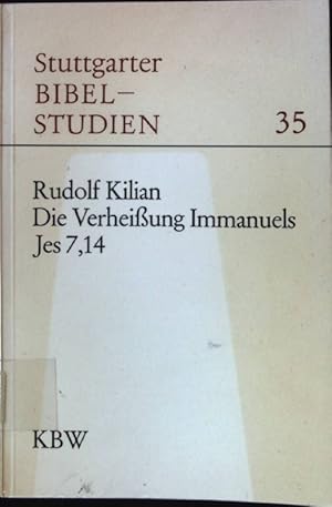 Bild des Verkufers fr Die Verheiung Immanuels: Jes 7,14. Stuttgarter Bibelstudien, 35 zum Verkauf von books4less (Versandantiquariat Petra Gros GmbH & Co. KG)