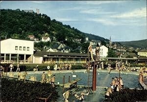 Ansichtskarte / Postkarte Biedenkopf an der Lahn, Schwimmbad