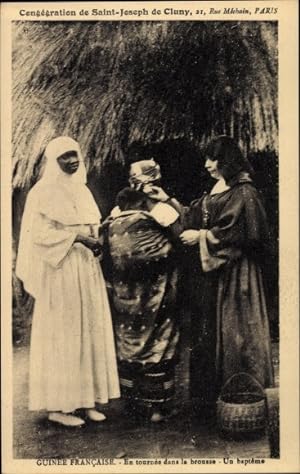 Ansichtskarte / Postkarte Konakry Conakry Guinea, Schwarze Nonne, Congrégation de St. Joseph de C...