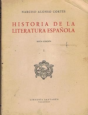 Bild des Verkufers fr HISTORIA DE LA LITERATURA ESPAOLA. I. zum Verkauf von Librera Torren de Rueda