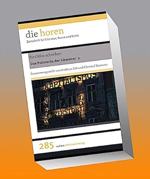 Image du vendeur pour furchtlos schreiben : Das Politische der Literatur 2 mis en vente par AHA-BUCH GmbH
