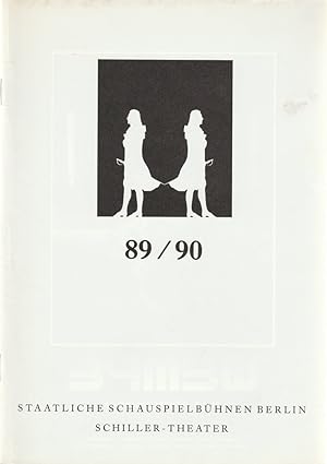 Bild des Verkufers fr Programmheft SCHILLER-THEATER Spielzeitheft 1989 / 1990 zum Verkauf von Programmhefte24 Schauspiel und Musiktheater der letzten 150 Jahre
