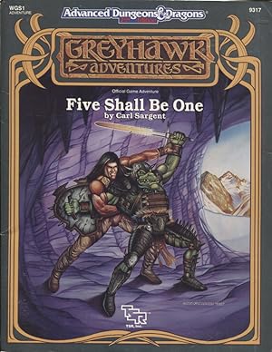 Imagen del vendedor de Five Shall Be One : Advanced Dungeons & Dragons 2nd Edition : Greyhawk Adventure a la venta por Moraine Books