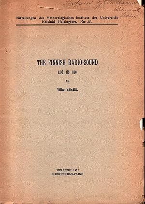 The Finnish Radio-Sound and Its Use : Commentationes physico-mathematicae 9 - Academic paper by t...