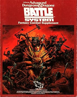 Battlesystem : Advanced Dungeons & Dragons : Fantasy Combat Supplement - Boxed set, incomplete