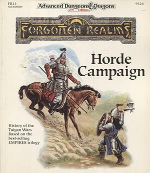 Imagen del vendedor de Horde Campaign : Advanced Dungeons & Dragons 2nd Ed Forgotten Realms : Accessory a la venta por Moraine Books