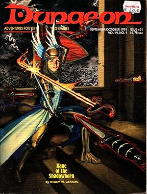 Dungeon Magazine : Adventures for TSR Role-Playing Games : September/October 1991 : Issue #31 : V...
