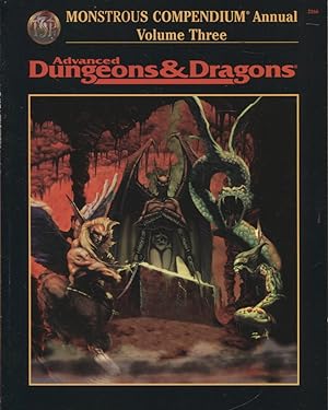 Imagen del vendedor de Monstrous Compendium Annual Vol. 3 : Advanced Dungeons & Dragons Accessory a la venta por Moraine Books