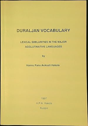 Duraljan Vocabulary : Lexical Similarities in the Major Agglutinative Languages - signed