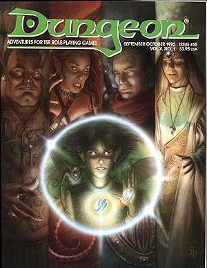 Dungeon Magazine : Adventures for TSR Role-Playing Games : September/October 1995 : Issue #55 : V...