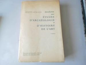 Imagen del vendedor de Introduction aux tudes d'archologie et d'histoire de l'art a la venta por JLG_livres anciens et modernes