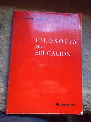 Imagen del vendedor de Filosofa de la Educacin a la venta por Carmichael Alonso Libros