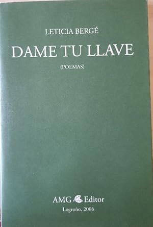 DAME TU LLAVE (POEMAS).