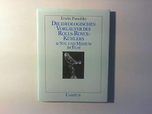 Seller image for Die ideologischen Vorlufer des Rolls-Royce-Khlers & Stil und Medium im Film. for sale by Antiquariat Matthias Drummer