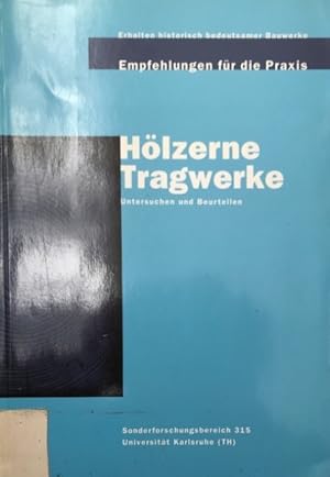 Immagine del venditore per Hlzerne Tragwerke. Untersuchen und Beurteilen. Erhalten historisch bedeutsamer Bauwerke Empfehlungen fr die Praxis. venduto da Antiquariat J. Hnteler