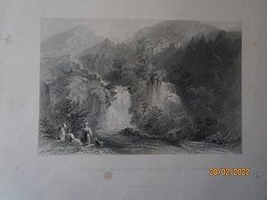 Seller image for GRAVURES ORIGINALES sur ACIER de William Henry BARTLETT de 1836 [ SYRIE ] " BEIT EL NA , NEAR ANTIOCH , SUPPOSED SITE OF DAPHN " for sale by LA FRANCE GALANTE