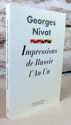 Image du vendeur pour Impressions de Russie. L'an Un (Crime, Oural, Haute-Volga). mis en vente par Latulu