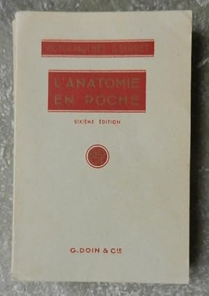 Imagen del vendedor de L'anatomie en poche. a la venta por Librairie les mains dans les poches