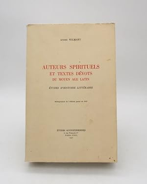 Auteurs spirituels et textes dévots du Moyen âge latin