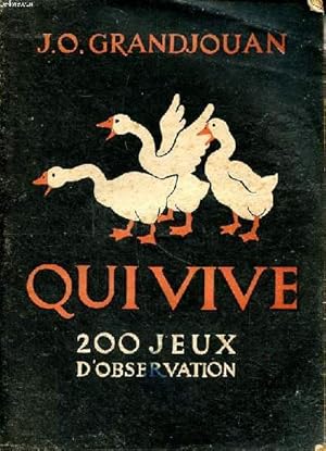 Imagen del vendedor de Qui vive 200 jeux d'observation Seconde dition a la venta por Le-Livre