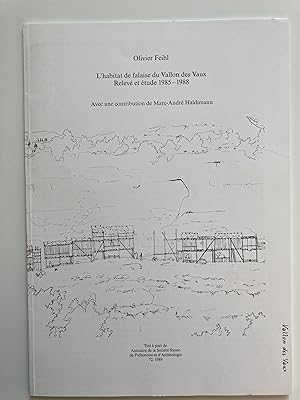 L'habitat de falaise du Vallon des Vaux. Relevé et étude 1985-1988.