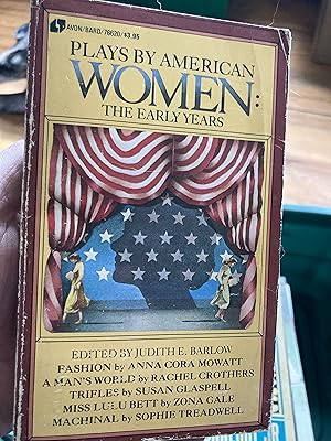 Imagen del vendedor de Plays by American Women: The Early Years a la venta por A.C. Daniel's Collectable Books