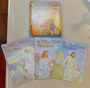 LIFE OF CHRIST VISUALIZED COMPLETE IN 3 BOOKS ORIG FOLDER WITH BOOKS 1, 2 & 3