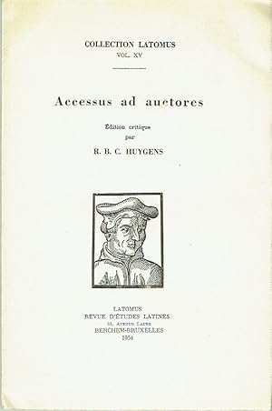 Image du vendeur pour Accessus ad Auctores (Collection Latomus Vol. XV) mis en vente par Blue Whale Books, ABAA