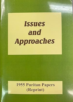 Bild des Verkufers fr Issues and Approaches: Puritan Studies Conference 1955 zum Verkauf von BookMarx Bookstore