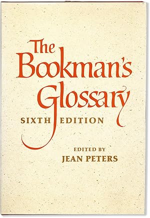 Bild des Verkufers fr The Bookman's Glossary zum Verkauf von Lorne Bair Rare Books, ABAA