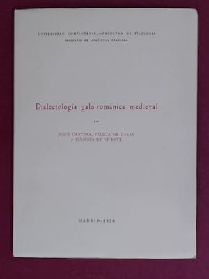 Bild des Verkufers fr Dialectologa galo-romnica (romanica) medieval. zum Verkauf von Wissenschaftliches Antiquariat Zorn