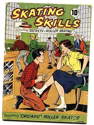 Skating Skills #nn 1957 Rare Roller Skating comic book-Custom Comics VG