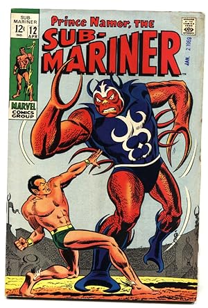 SUB-MARINER #12-MARVEL comic book VG