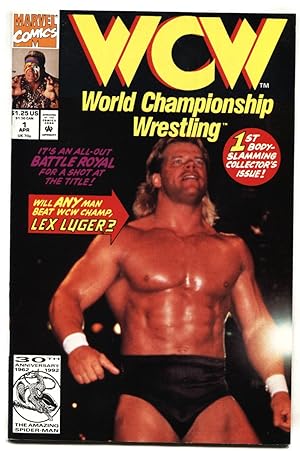Bild des Verkufers fr WCW World Championship Wrestling #1 1992-Lex Luger-comic book VF/NM zum Verkauf von DTA Collectibles