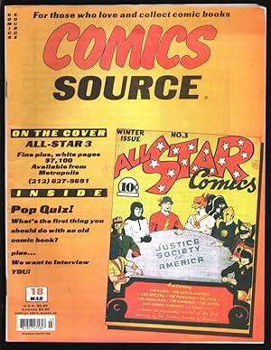 Bild des Verkufers fr Comics Source #18 1995-Comics info-grading-Buy/Sell ads-VF zum Verkauf von DTA Collectibles