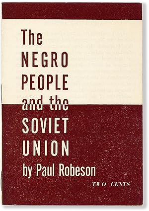 Seller image for The Negro People and the Soviet Union for sale by Lorne Bair Rare Books, ABAA