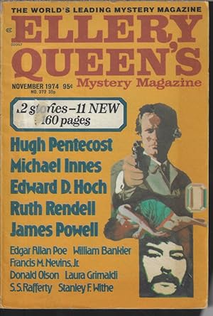 Image du vendeur pour ELLERY QUEEN'S Mystery Magazine: November, Nov. 1974 mis en vente par Books from the Crypt