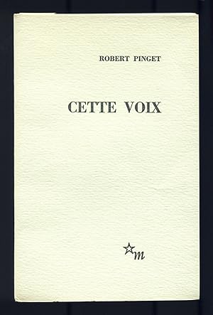 Image du vendeur pour Cette Voix mis en vente par Between the Covers-Rare Books, Inc. ABAA